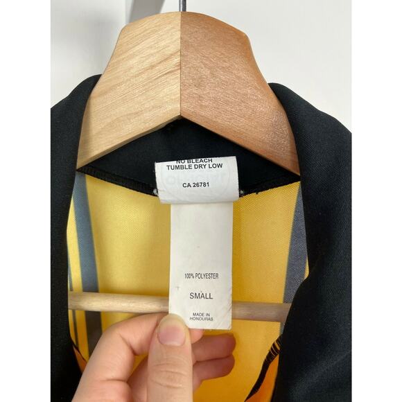 Assistant Referee Jersey Striped Yellow S Official Sports US Soccer Federation - Picture 8 of 8